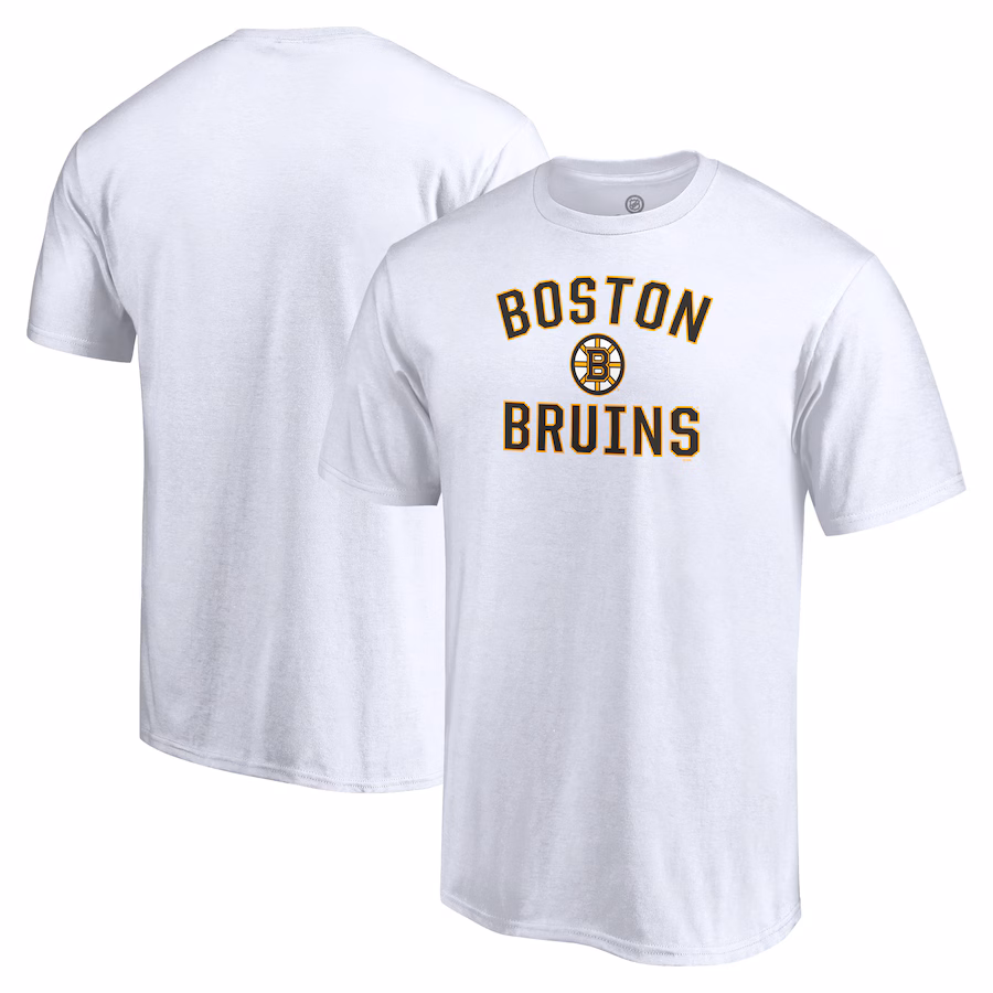 Men's Boston Bruins White Victory Arch T-Shirt