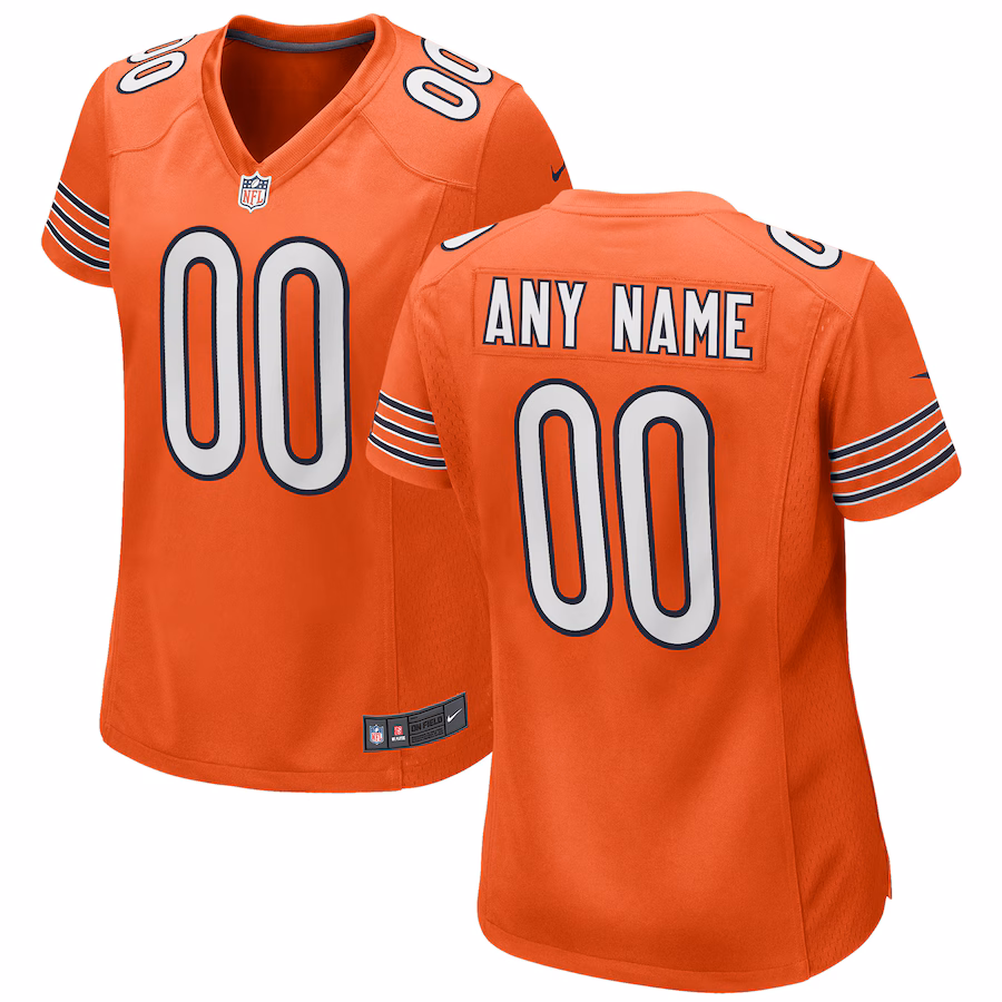 Women's Nike Orange Chicago Bears Alternate Custom Game Jersey