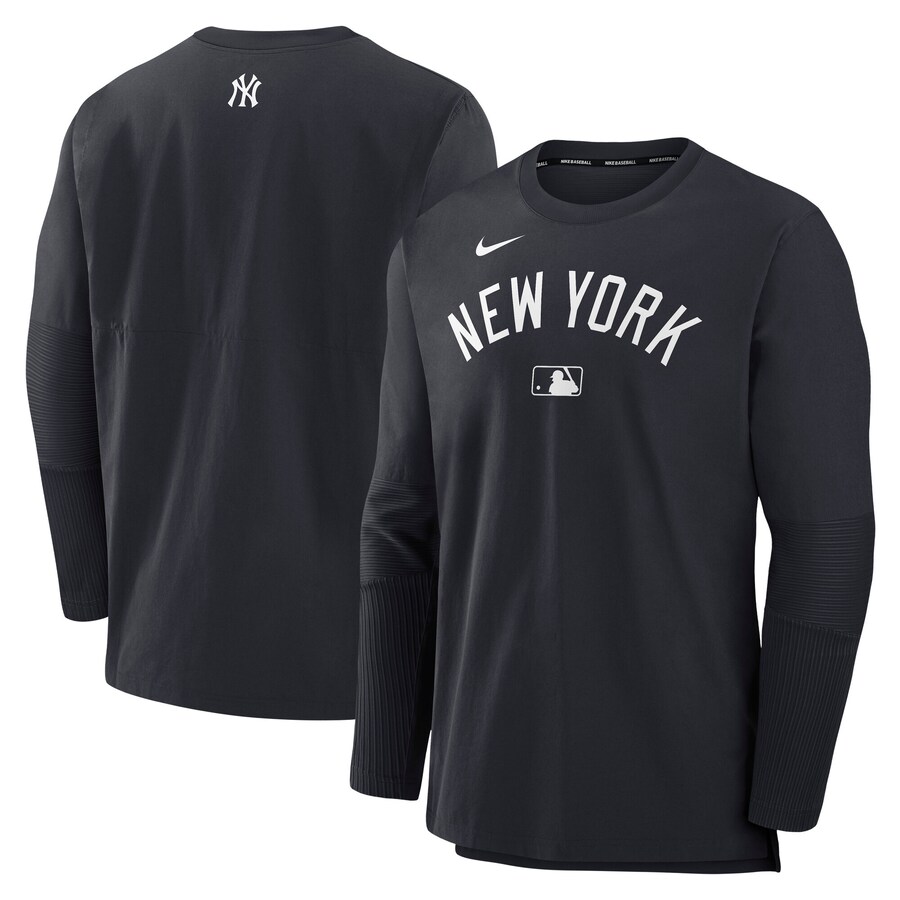 Men's New York Yankees Nike Navy/Navy Authentic Collection Player Lightweight Performance Long Sleeve Top