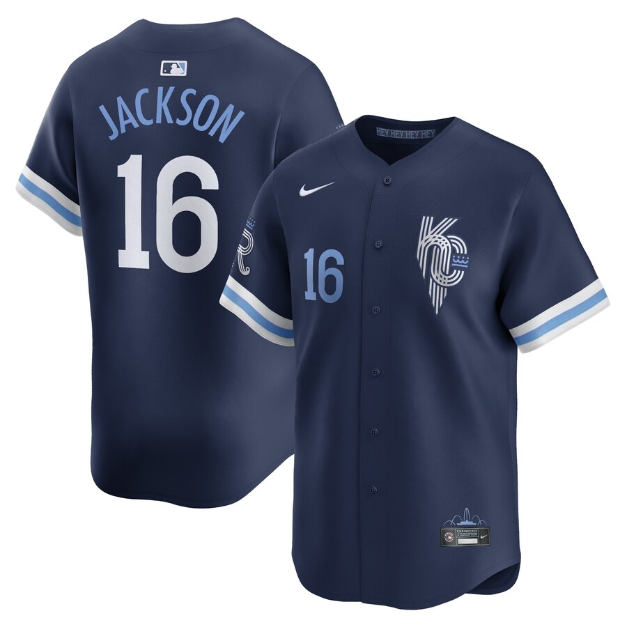 Men's Kansas City Royals Bo Jackson Nike Navy City Connect Retired Player Jersey