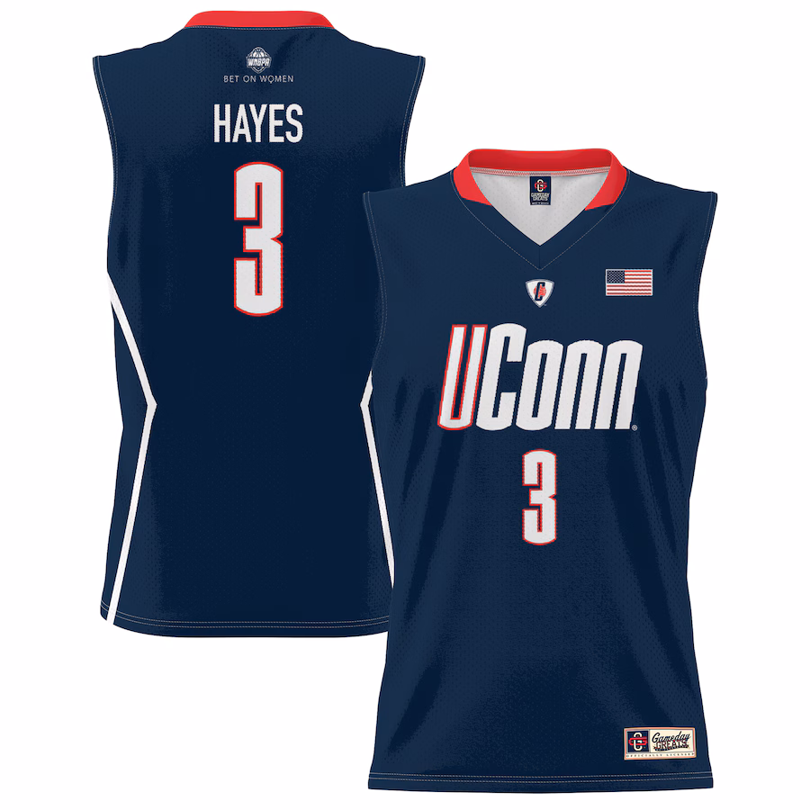 Youth GameDay Greats Tiffany Hayes Navy UConn Huskies Lightweight Basketball Alumni Jersey