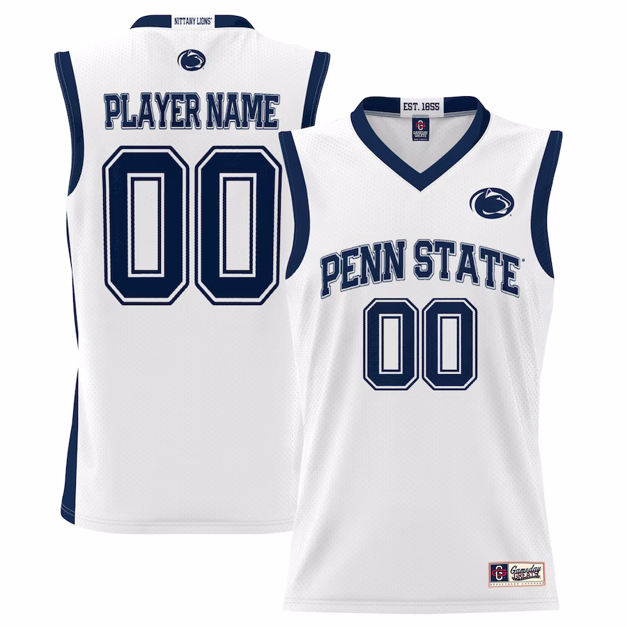 Penn State Nittany Lions GameDay Greats Men's NIL Pick-A-Player Lightweight Basketball Jersey - White