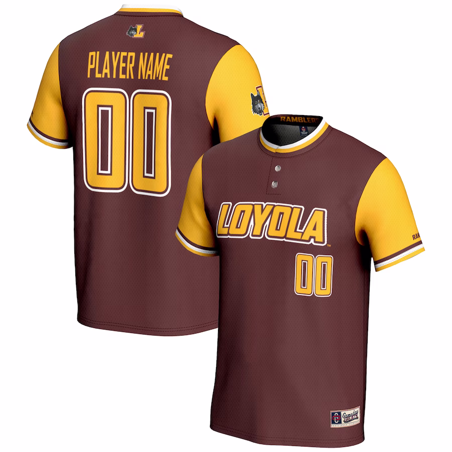 Loyola Chicago Ramblers GameDay Greats Unisex  NIL Pick-A-Player Lightweight Softball Jersey �?Maroon