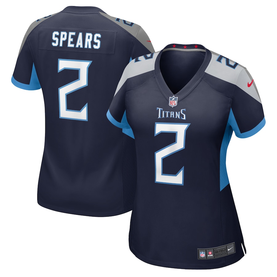 Women's Tennessee Titans Tyjae Spears Nike Navy Game Jersey