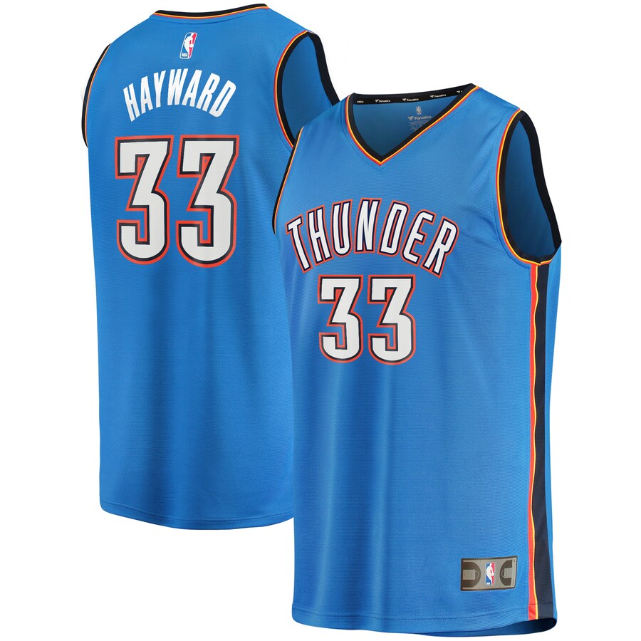 Men's Oklahoma City Thunder Gordon Hayward Fanatics Blue Fast Break Player Jersey - Icon Edition