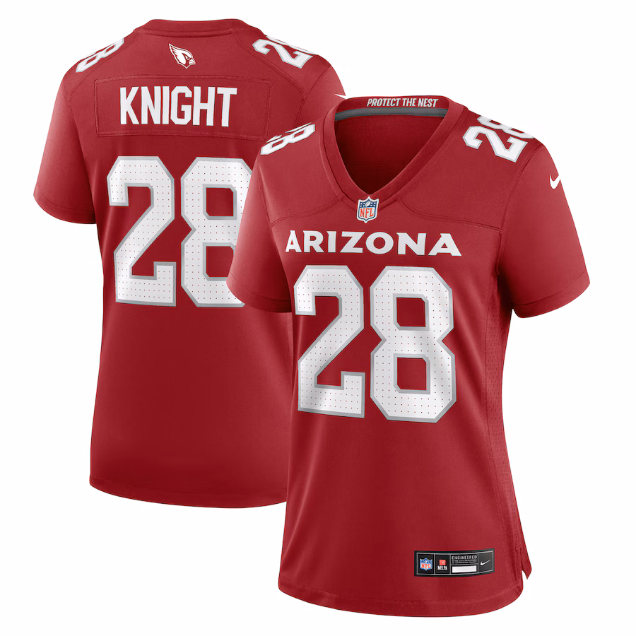 Women's Arizona Cardinals Qwuantrezz Knight Nike  Cardinal  Game Jersey