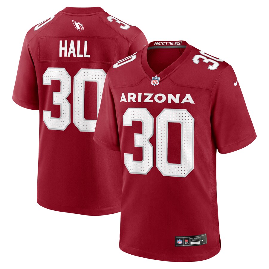Men's Arizona Cardinals Darren Hall Nike Cardinal Team Game Jersey