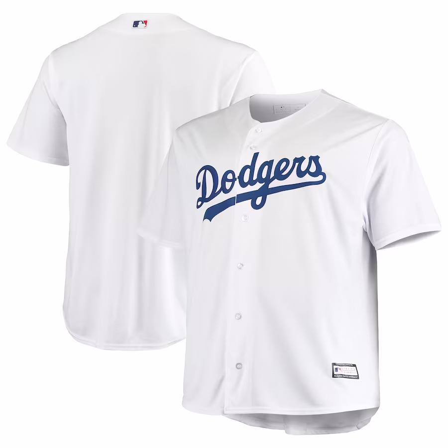 Men's Los Angeles Dodgers White Big & Tall Replica Team Jersey