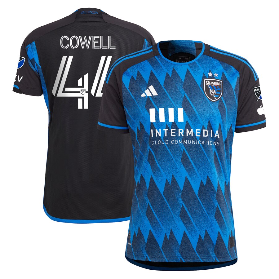 Men's San Jose Earthquakes Cade Cowell adidas Blue 2023 Active Fault Jersey Authentic Jersey