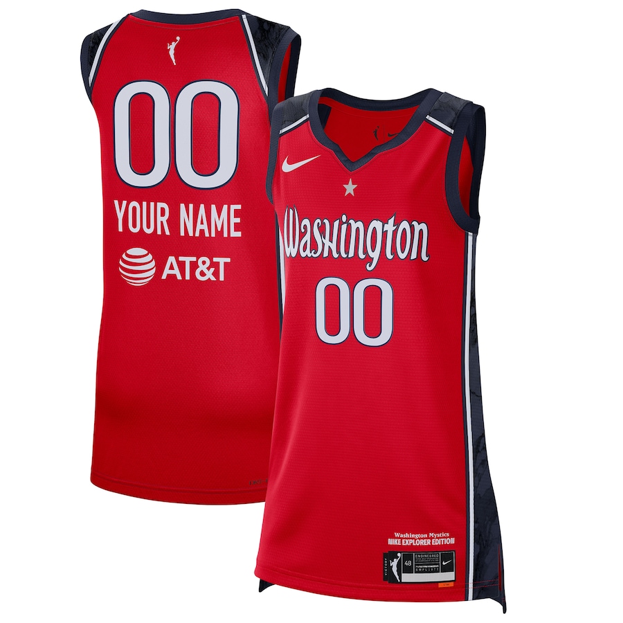 Unisex Washington Mystics Nike Red 2021 Explorer Edition Victory Custom Jersey
