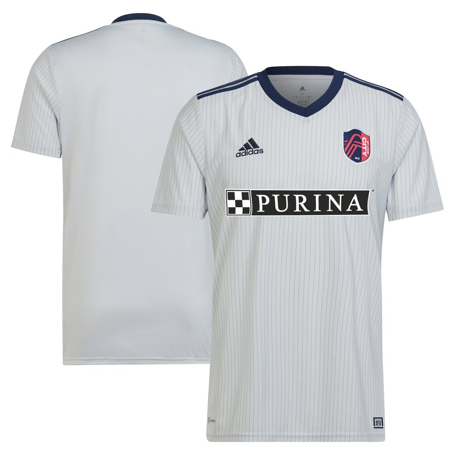 Men's St. Louis City SC adidas Gray 2023 The Spirit Kit Replica Jersey