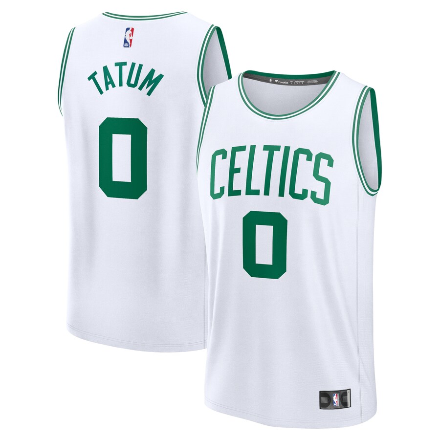 Youth Boston Celtics Jayson Tatum Fanatics White Fast Break Replica Player Jersey - Association Edition