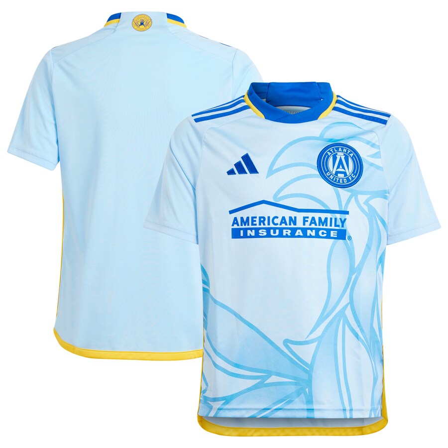 Youth Atlanta United FC  adidas Light Blue 2024 The Resurgens Kit Replica Jersey
