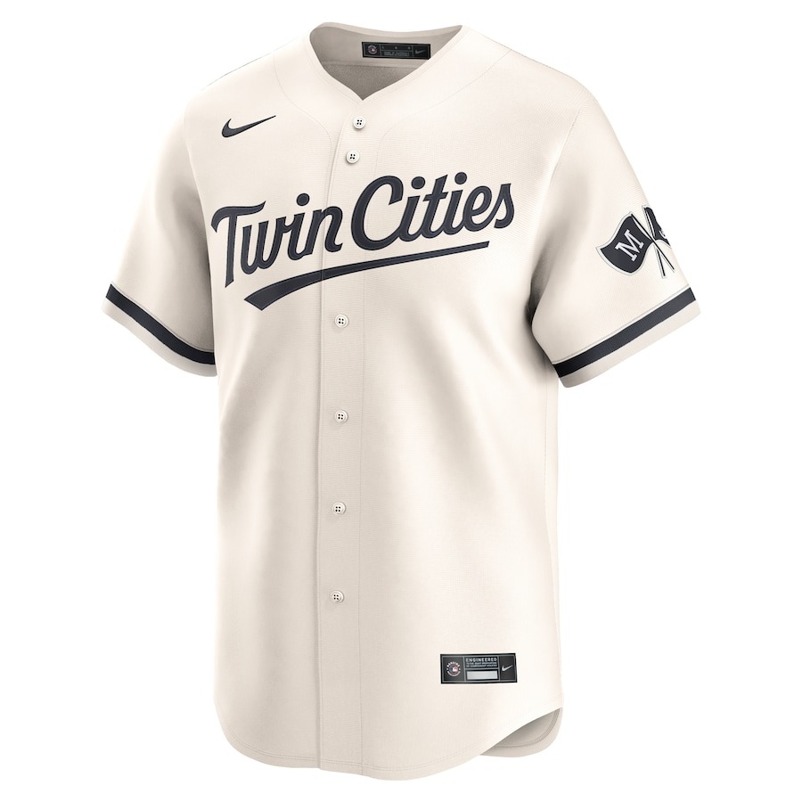 Men's Minnesota Twins  Nike Cream  Alternate Limited Custom Jersey