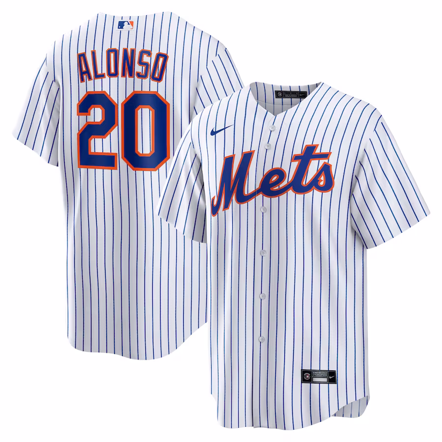 Men's New York Mets Pete Alonso Nike White Home Replica Player Name Jersey