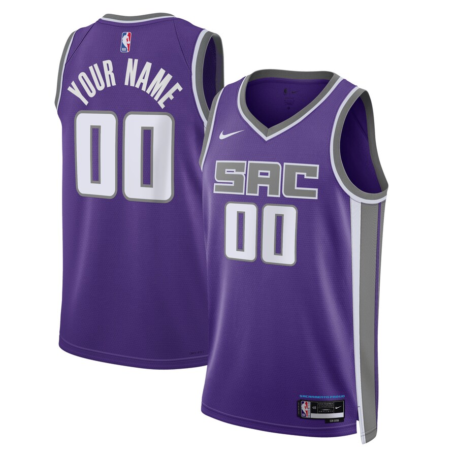 Unisex Sacramento Kings Nike Purple Swingman Custom Jersey - Icon Edition