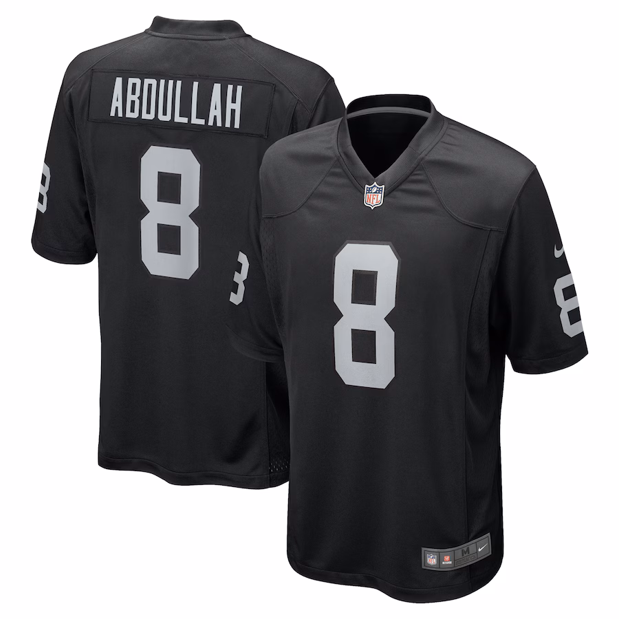 Men's Las Vegas Raiders Ameer Abdullah Nike Black Team Game Jersey