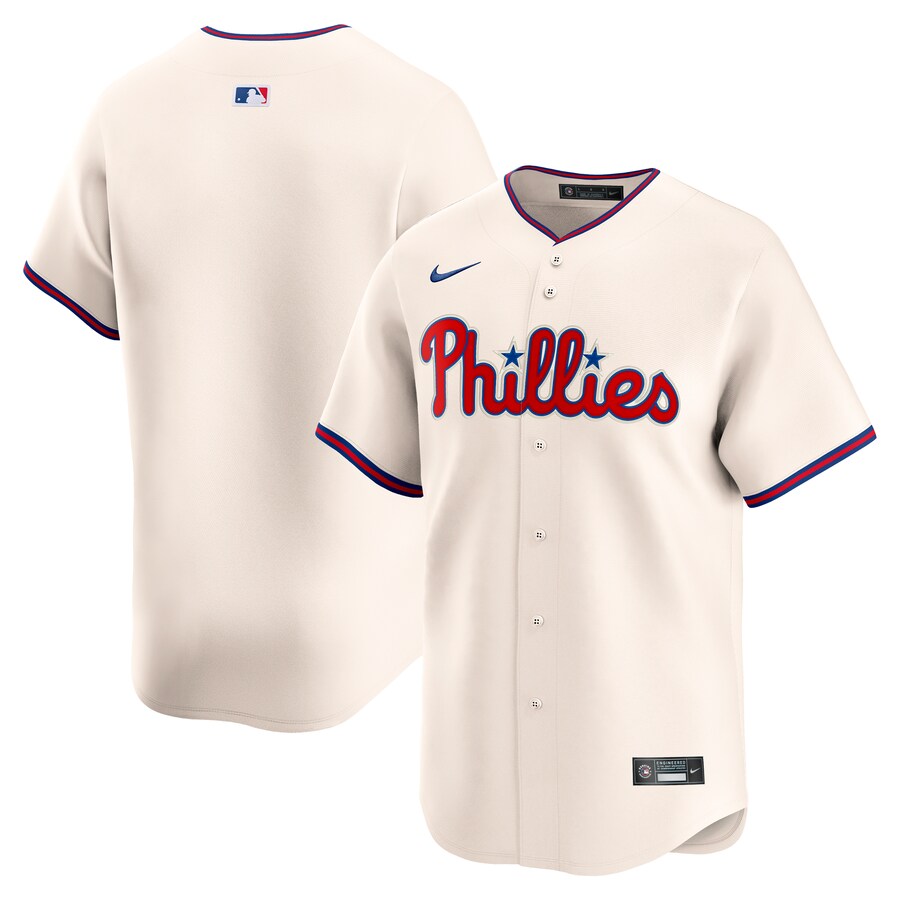 Men's Philadelphia Phillies Nike Cream Alternate Limited Jersey