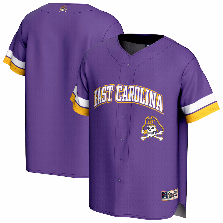 Unisex GameDay Greats Purple ECU Pirates Spirit Baseball Jersey