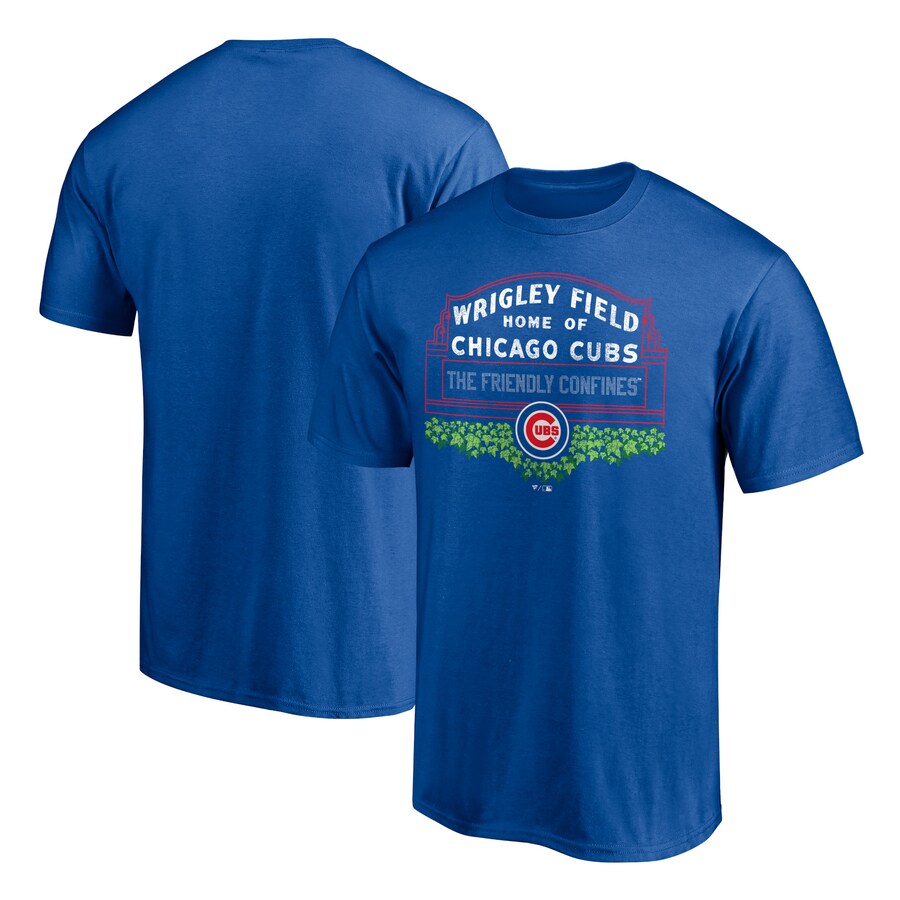 Men's Chicago Cubs Royal Wrigley Field Long Ball T-Shirt