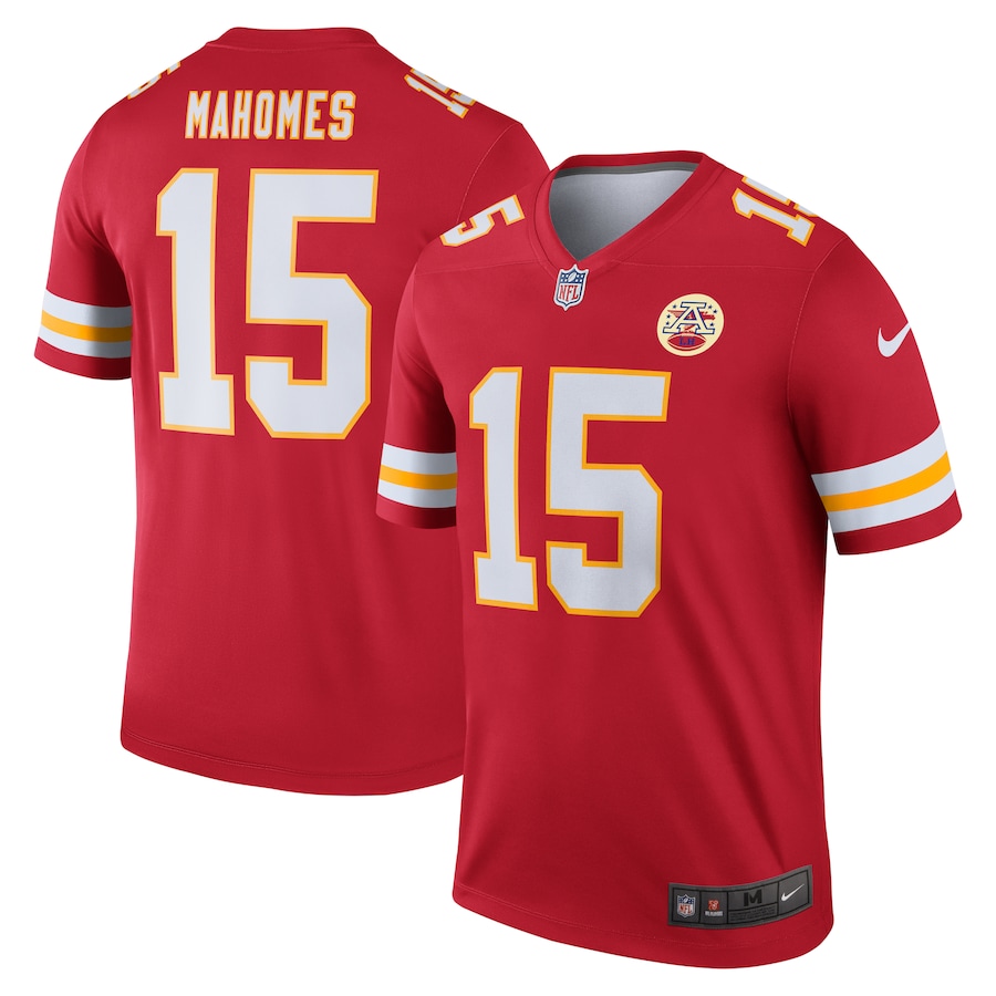Men's Kansas City Chiefs Patrick Mahomes Nike Red Legend Player Performance Top