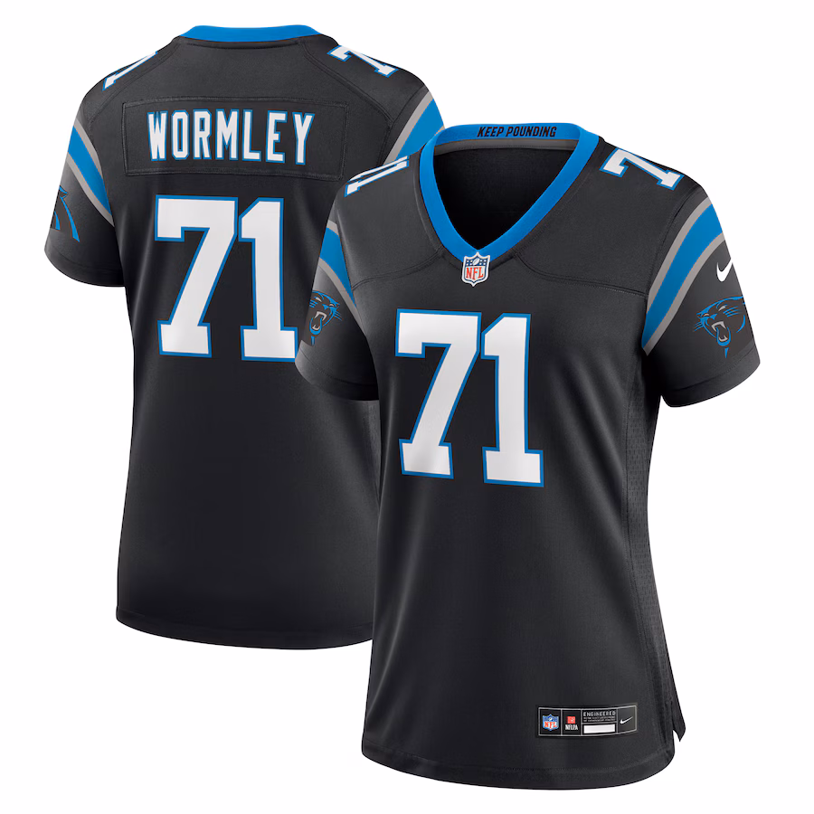 Women's Carolina Panthers Chris Wormley Nike  Black  Game Jersey