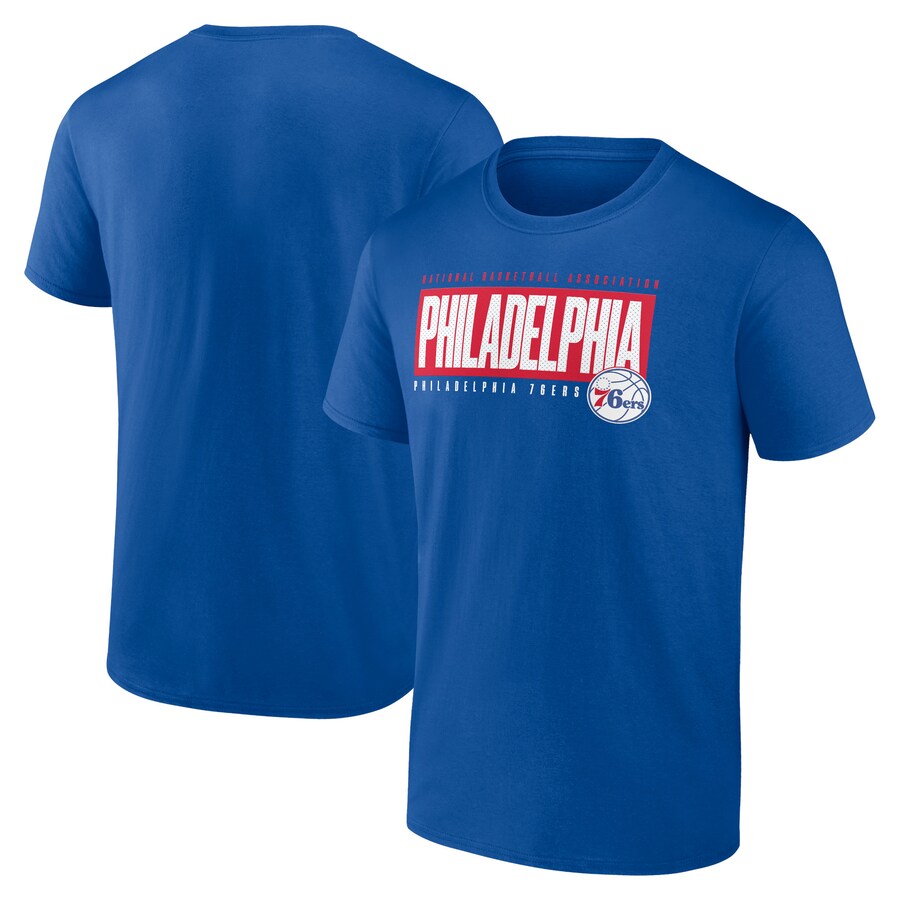 Men's Philadelphia 76ers Fanatics Royal Box Out T-Shirt