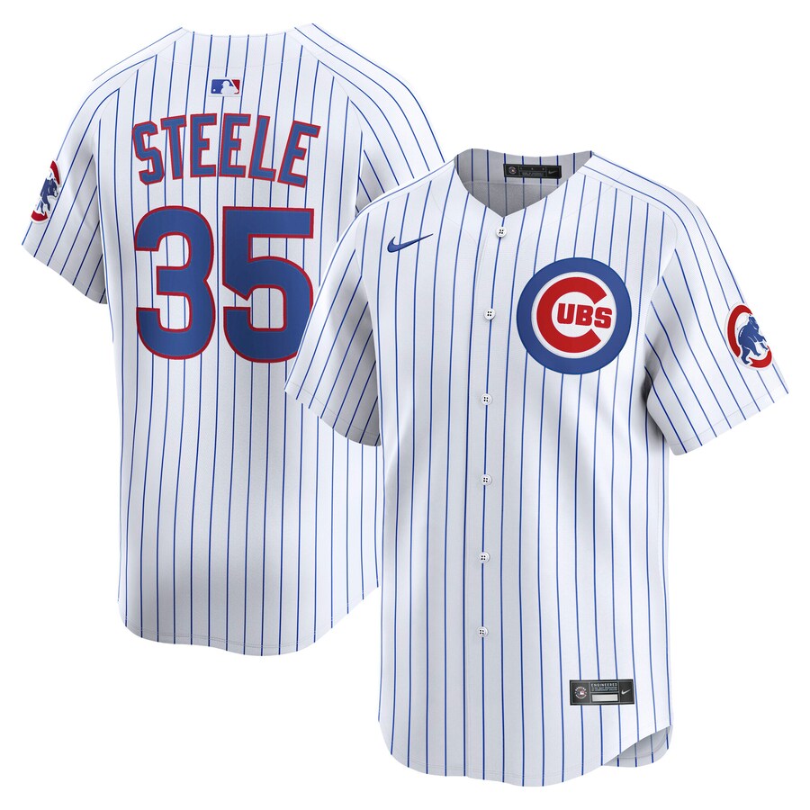 Men's Chicago Cubs Justin Steele Nike White Alternate Limited Player Jersey