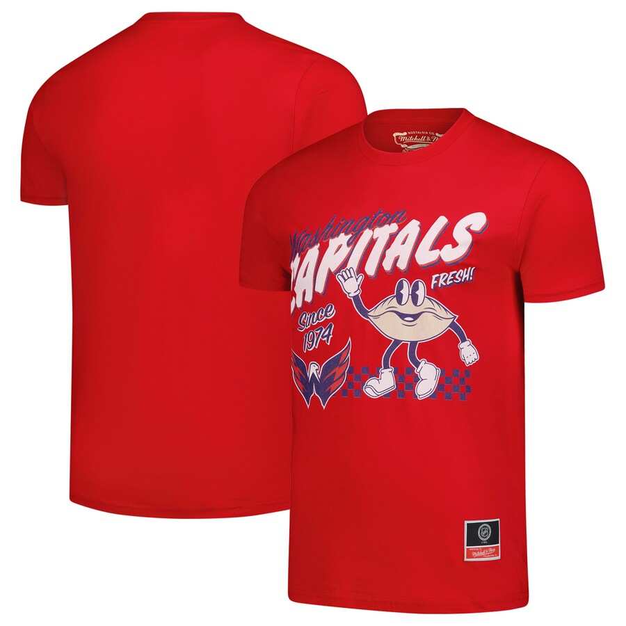 Men's Washington Capitals Mitchell & Ness Red Local Food T-Shirt