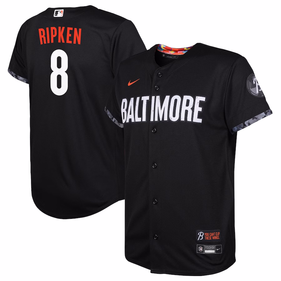 Toddler Baltimore Orioles Cal Ripken Nike Black City Connect Replica Player Jersey