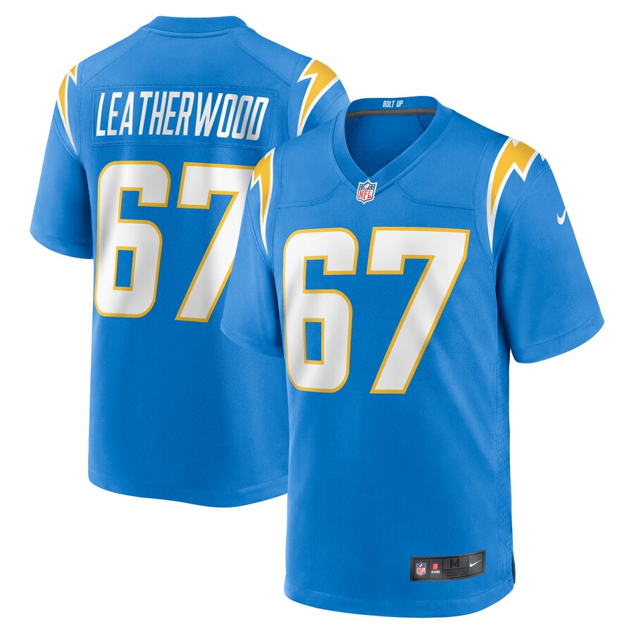 Men's Los Angeles Chargers Alex Leatherwood Nike  Powder Blue Team Game Jersey