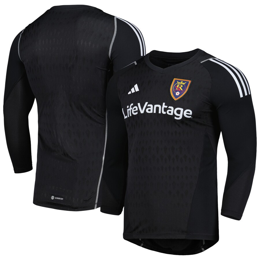 Men's Real Salt Lake adidas Black 2023 Goalkeeper Long Sleeve Replica Jersey
