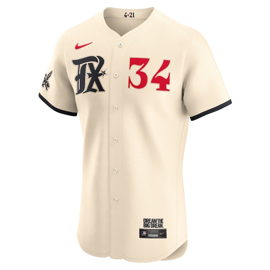 Men's Texas Rangers Nolan Ryan Nike Natural City Connect Limited Player Jersey