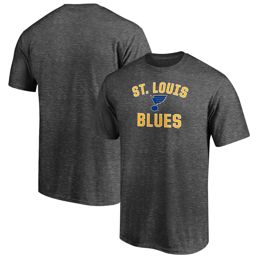 Men's St. Louis Blues Charcoal Victory Arch T-Shirt