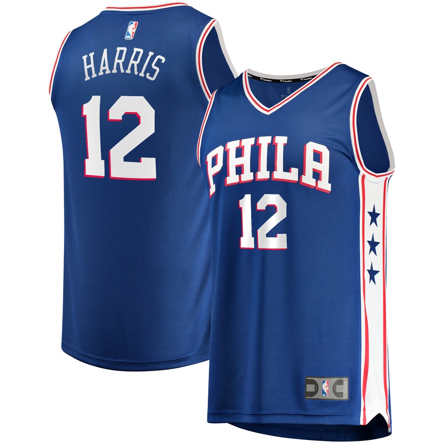 Men's Philadelphia 76ers Tobias Harris Fanatics Royal Fast Break Replica Player Jersey - Icon Edition