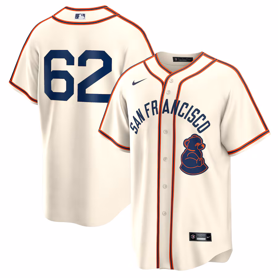 Men's San Francisco Giants Logan Webb Nike Cream 2024 Rickwood Classic Replica Player Jersey