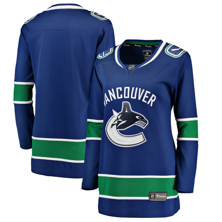 Women's Vancouver Canucks Fanatics Branded Blue Breakaway Home Jersey