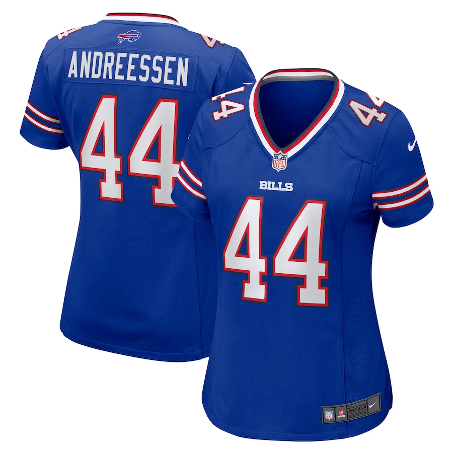 Women's Buffalo Bills Joe Andreessen Nike  Royal Game Jersey