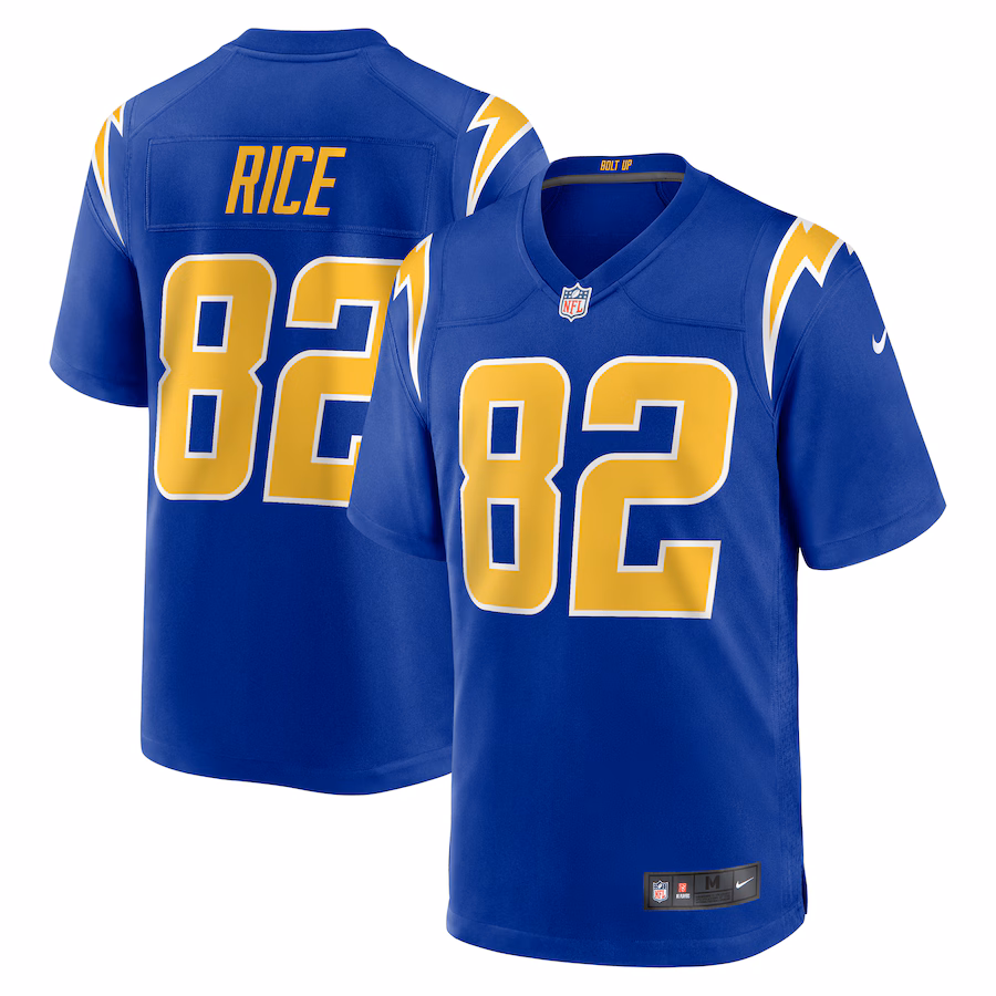 Men's Los Angeles Chargers Brenden Rice Nike Royal 2nd Alternate Game Player Jersey