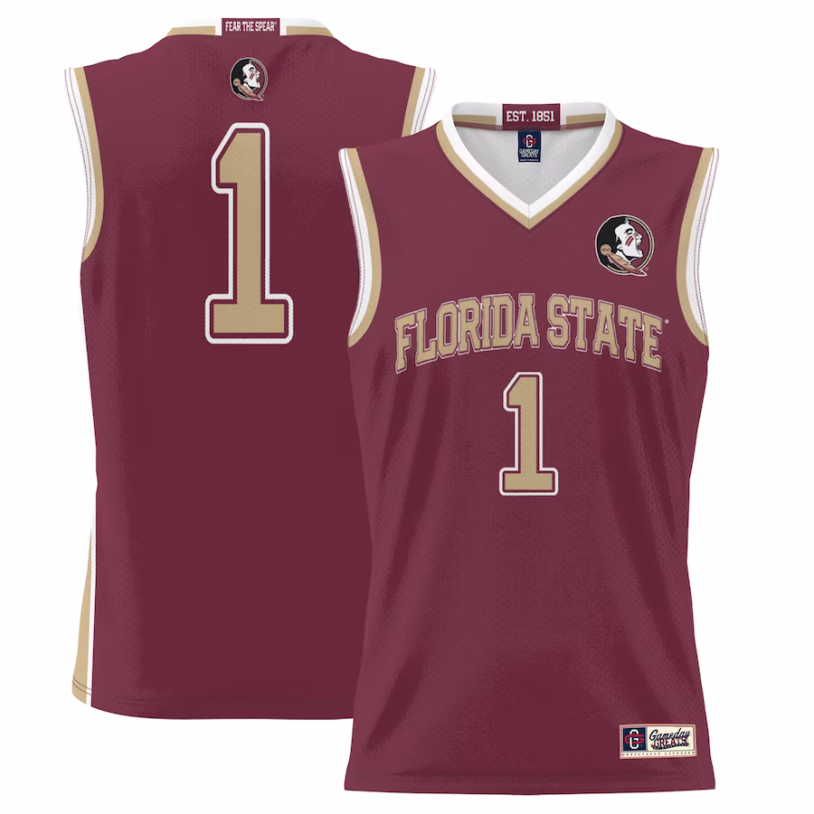 #1  Florida State Seminoles GameDay Greats  Lightweight Basketball Jersey - Garnet