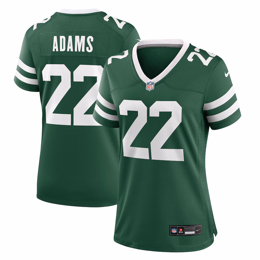 Women's New York Jets Tony Adams Nike Legacy Green Team Game Jersey