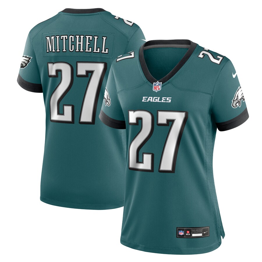 Women's Philadelphia Eagles Quinyon Mitchell Nike Midnight Green Team Game Jersey