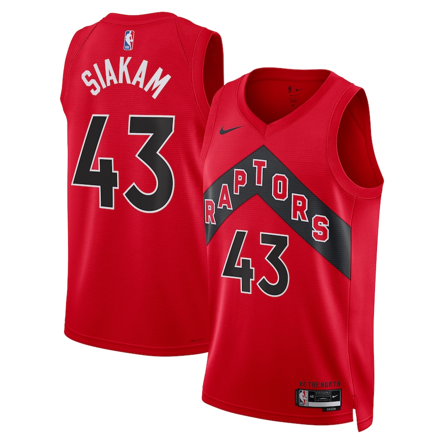 Unisex Toronto Raptors Pascal Siakam Nike Red Swingman Jersey - Icon Edition