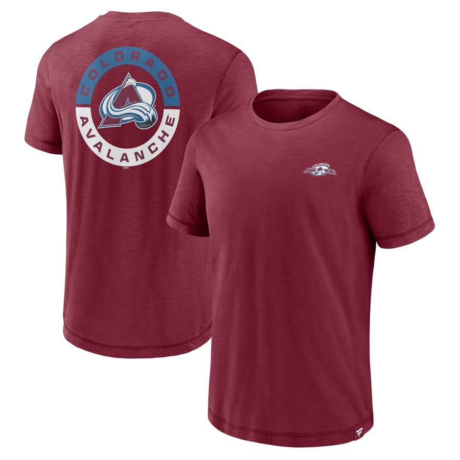 Men's Colorado Avalanche Fanatics Burgundy High Stick T-Shirt