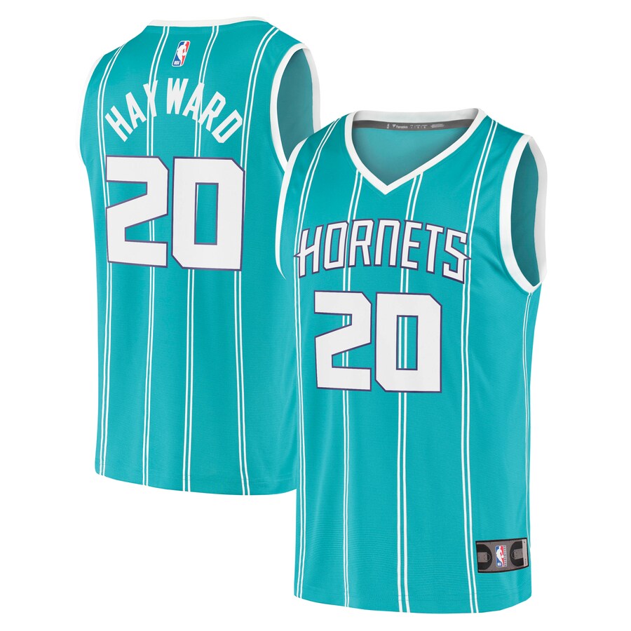 Men's Charlotte Hornets Gordon Hayward Fanatics Teal Fast Break Replica Jersey - Icon Edition