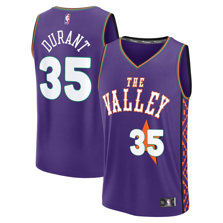 Youth Phoenix Suns Kevin Durant Fanatics Purple 2024/25 Fast Break Player Jersey - City Edition