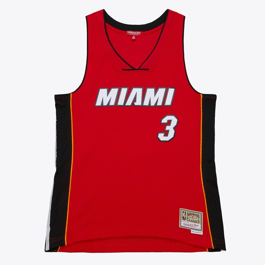 Women's Miami Heat Dwyane Wade Red 2005/06 Hardwood Classics Swingman Jersey