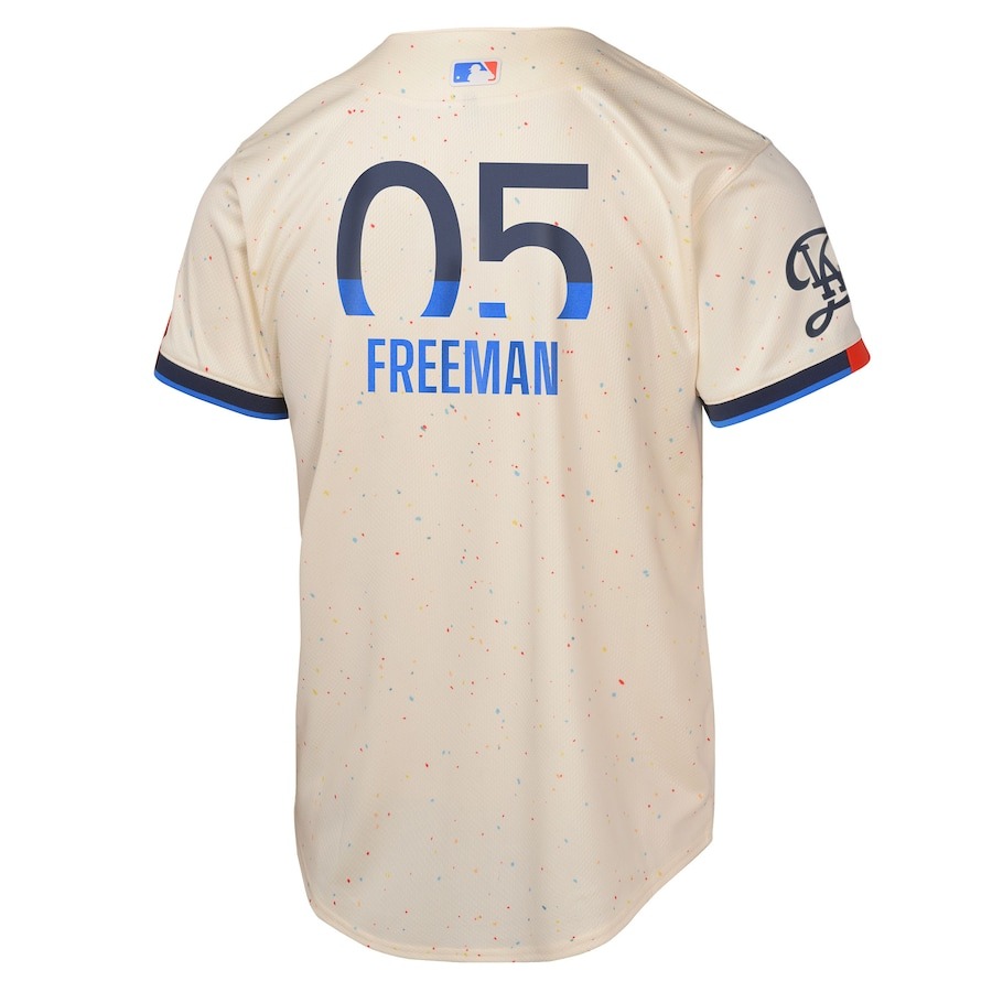 Men's Los Angeles Dodgers Freddie Freeman Nike Cream 2024 City Connect Limited Player Jersey