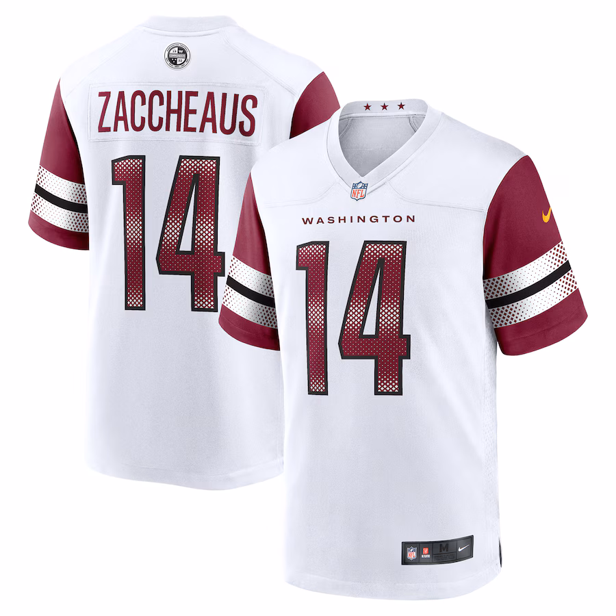 Men's Washington Commanders Olamide Zaccheaus Nike White Game Jersey