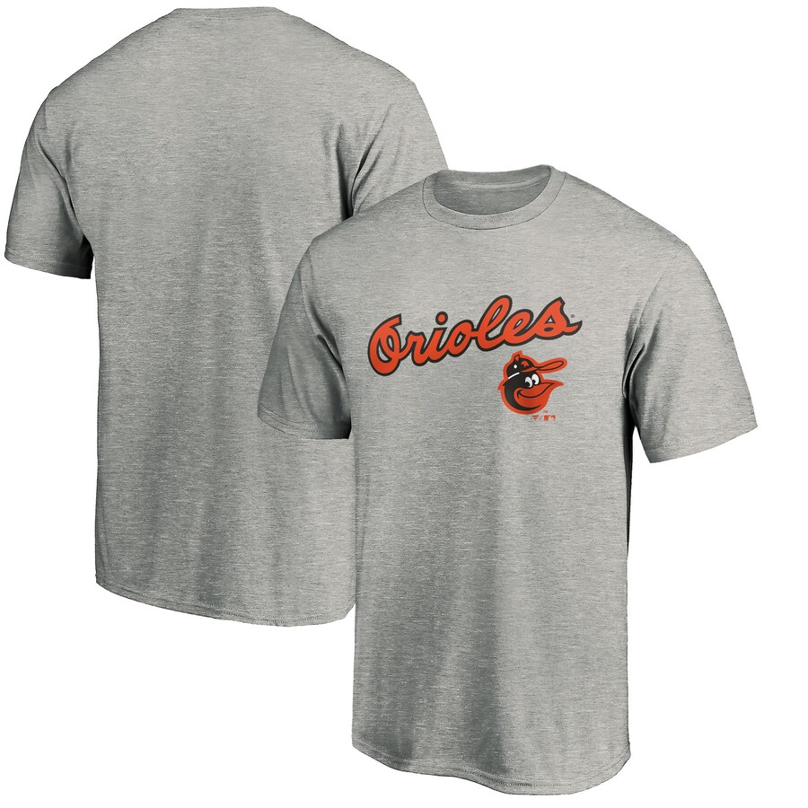 Men's Baltimore Orioles Heather Gray Cooperstown Collection Wahconah T-Shirt